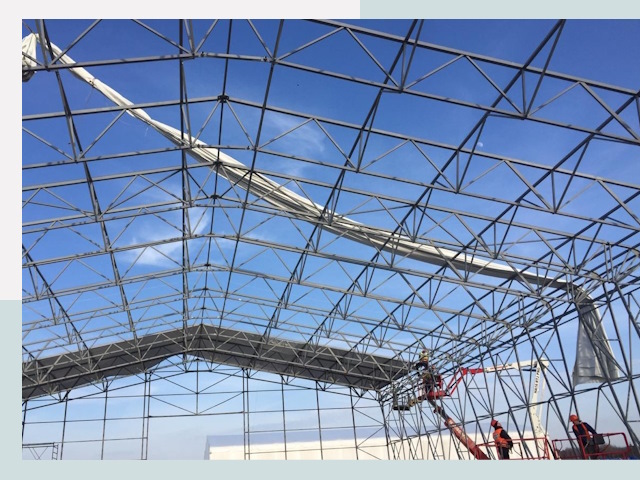 Шатровые ангары от 616 руб. в Ельце и Липецкой области