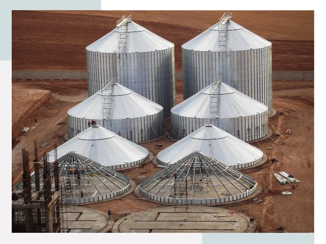 Строительство зерновых силосов в Ельце