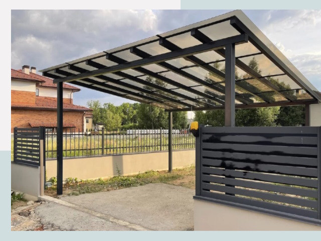 Металлические навесы в Елец от 616 руб. за м²