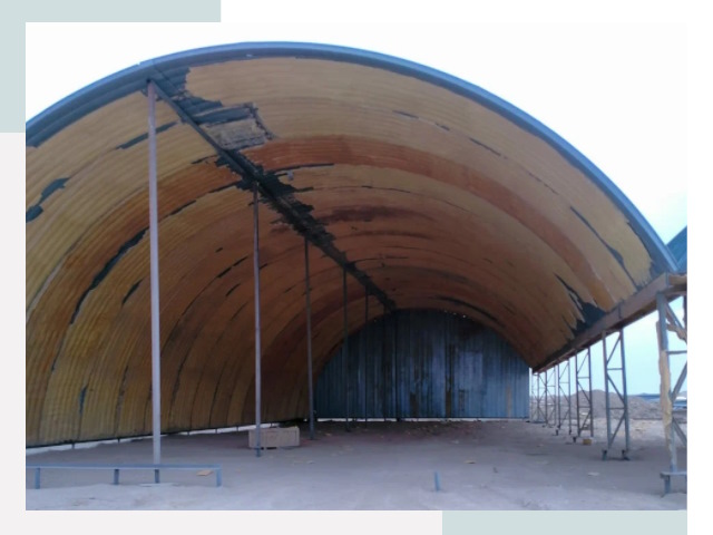 Реконструкция ангаров в Ельце